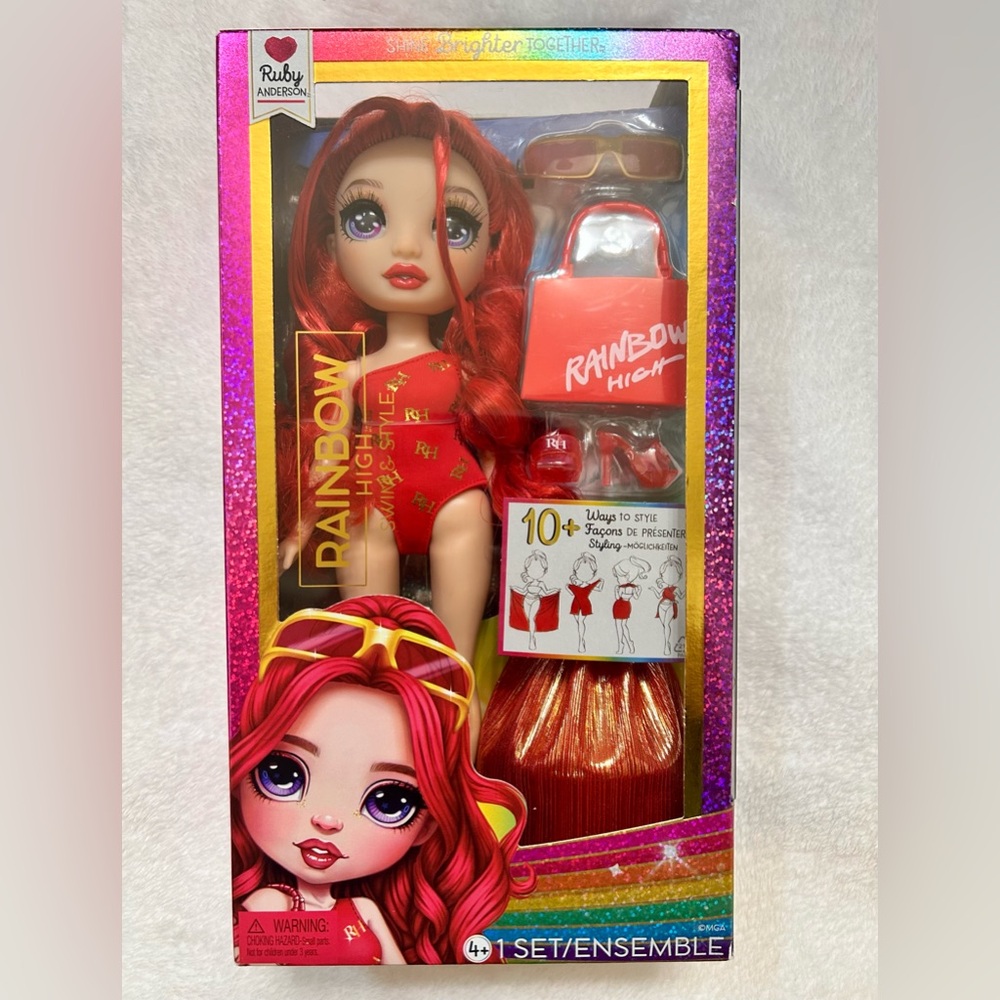Rainbow High Swim & Style Ruby Fashion Doll